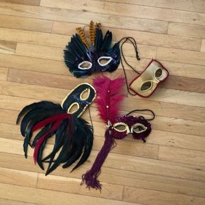 Halloween Masks Vintage Set of Vintage 4